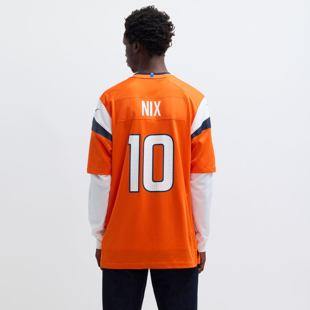 Bo Nix Denver Broncos Nike  Player Game Jersey - Orange
