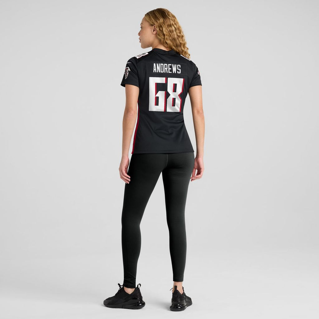 Josh Andrews Atlanta Falcons Nike Women's Game Player Jersey - Black