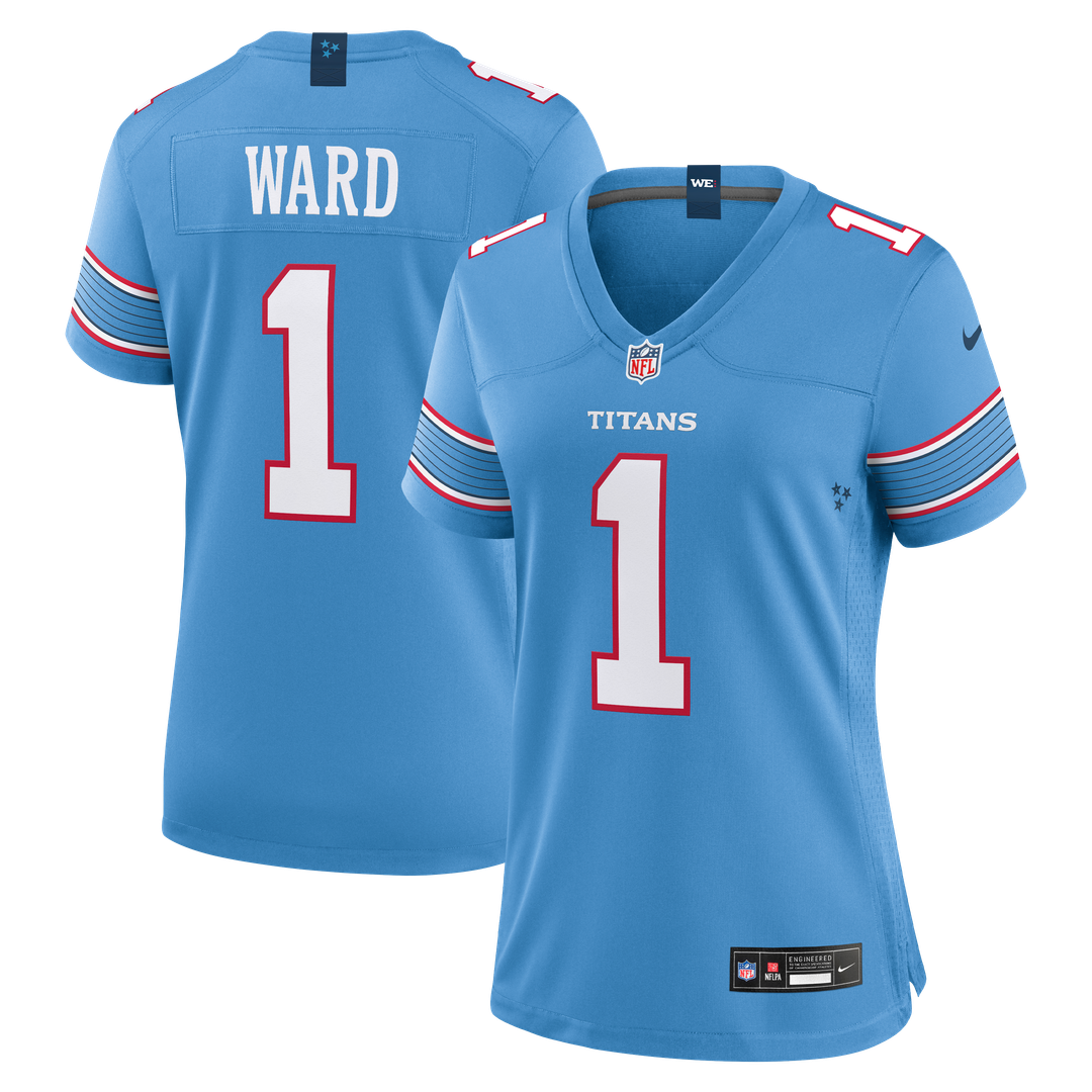 Cameron Ward Tennessee Titans Nike Women's Game Jersey - Light Blue