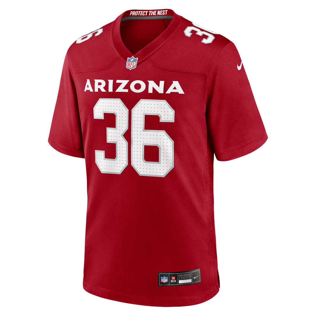 Kitan Crawford Arizona Cardinals Nike Team Game Jersey -  Cardinal