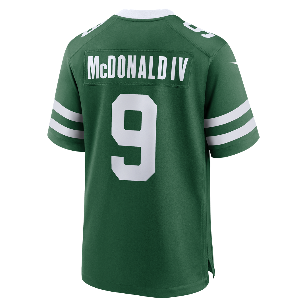 Will McDonald IV New York Jets Nike Team Game Jersey - Legacy Green