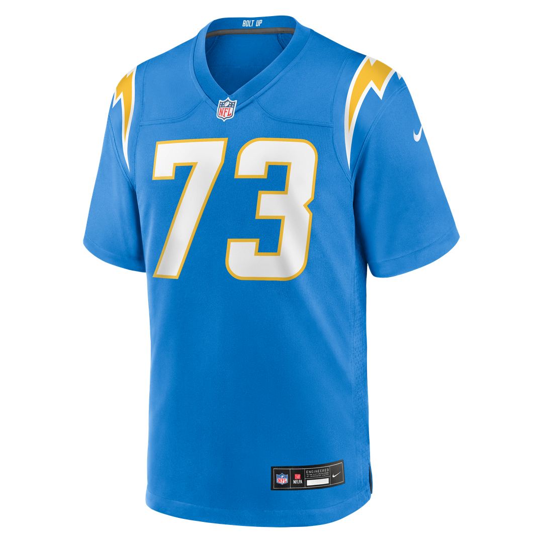 Mekhi Becton Los Angeles Chargers Nike Team Game Jersey -  Powder Blue