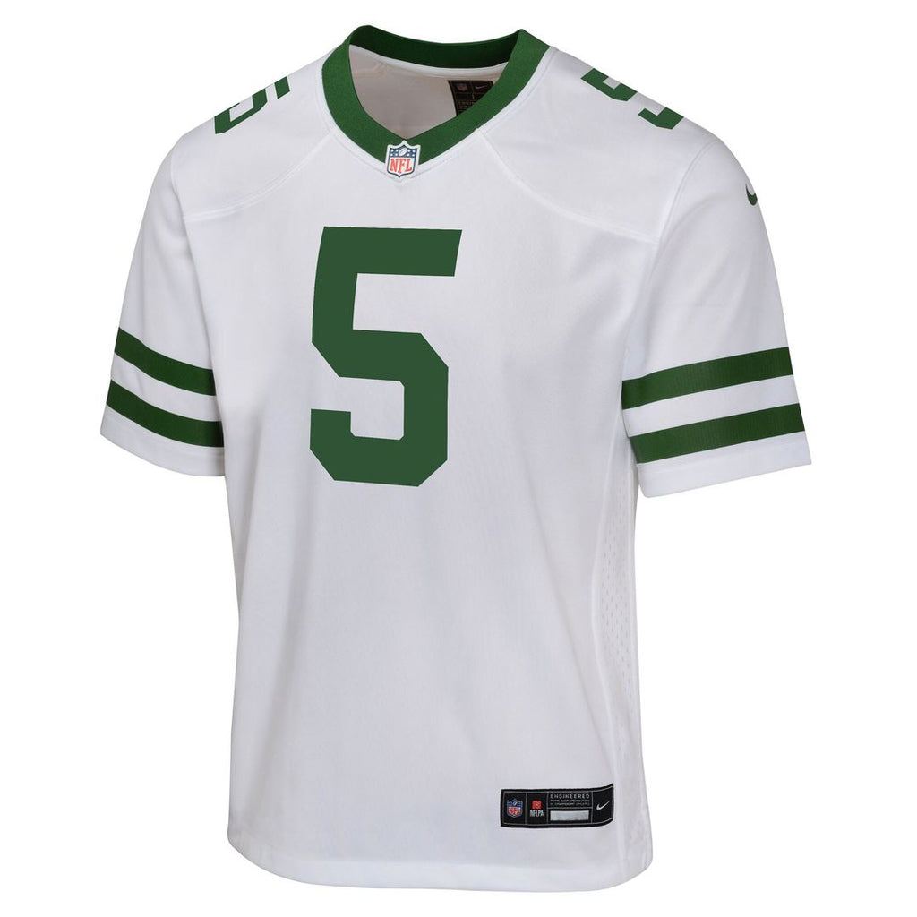 Garrett Wilson New York Jets Nike Youth Game Jersey - White