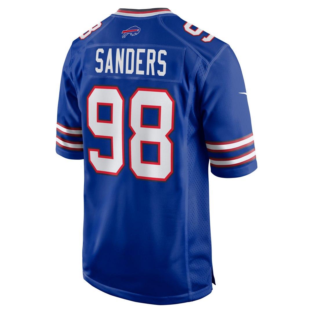 T.J. Sanders Buffalo Bills Nike Team Game Jersey -  Royal