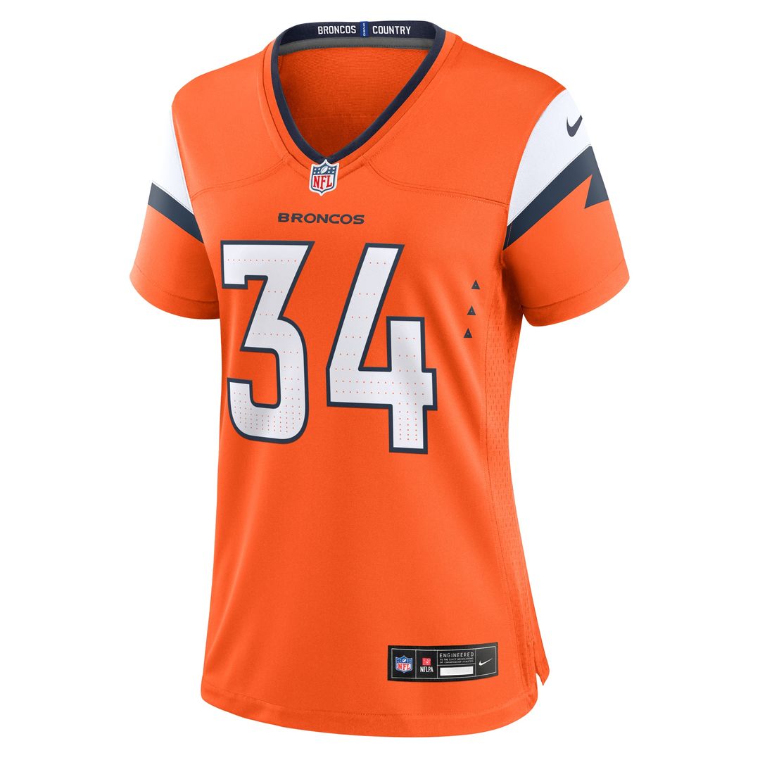 JL Skinner Denver Broncos Nike Women's Team Game Jersey -  Orange
