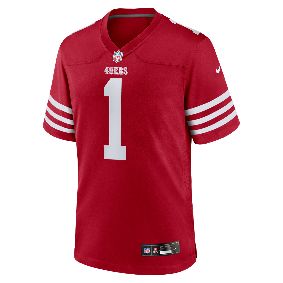 Number 1 Dad San Francisco 49ers Nike Game Jersey - Scarlet