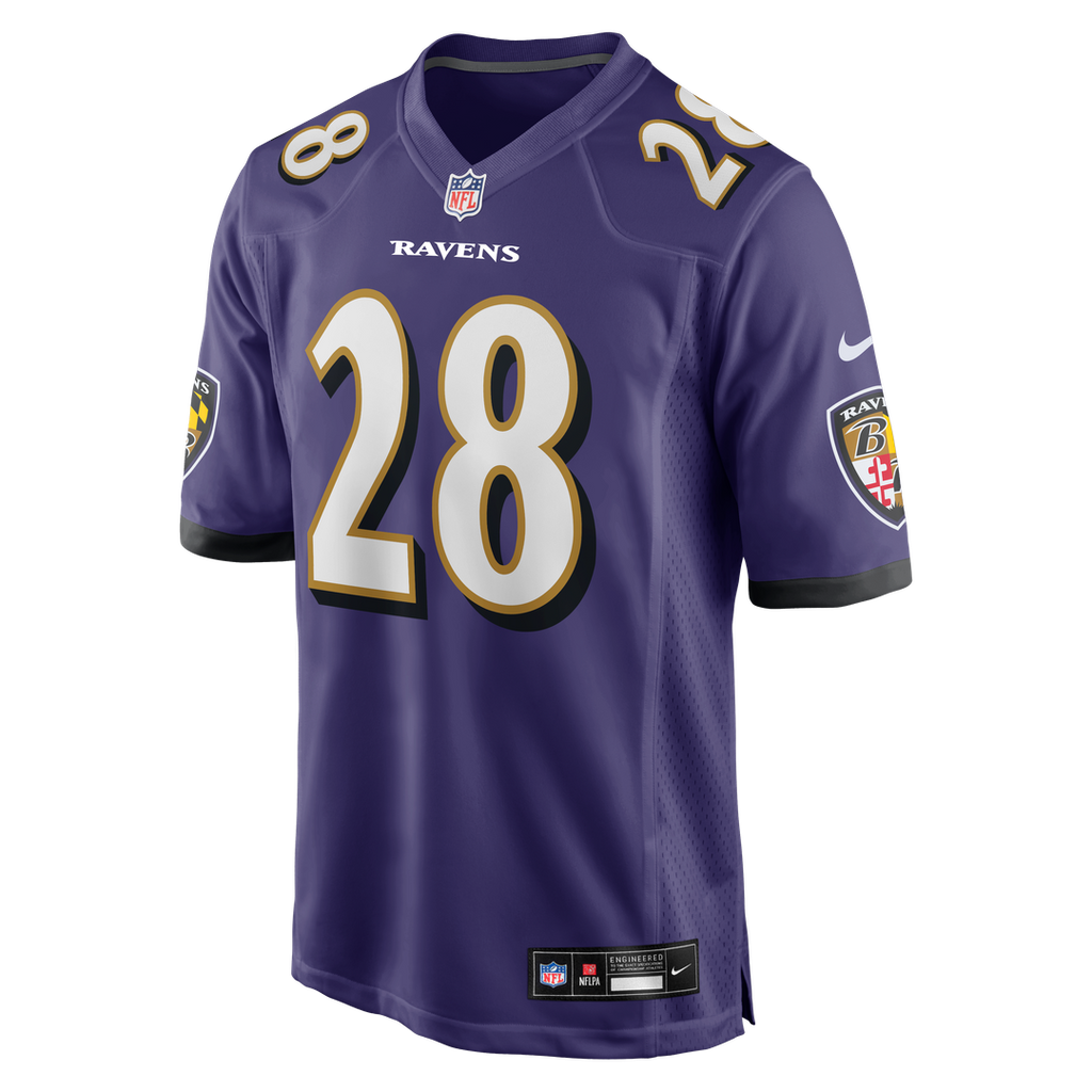Taven Bryan Baltimore Ravens Nike Team Game Jersey -  Purple