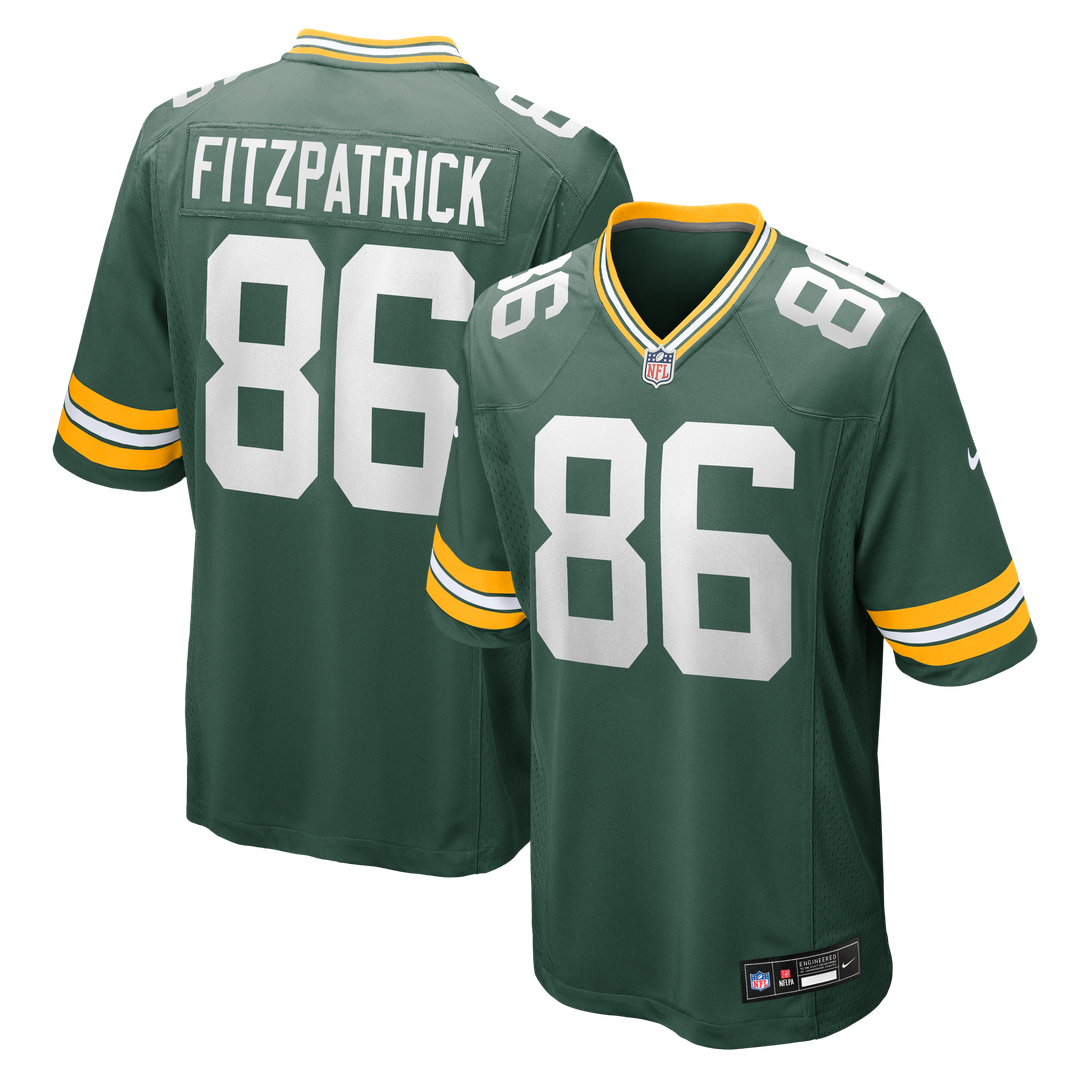 John FitzPatrick Green Bay Packers Nike Team Game Jersey -  Green
