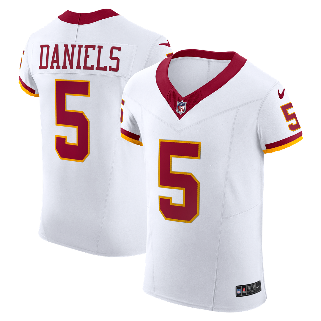 Jayden Daniels Washington Commanders Nike Alternate 2 Super Bowl Era Vapor F.U.S.E. Elite Jersey - White