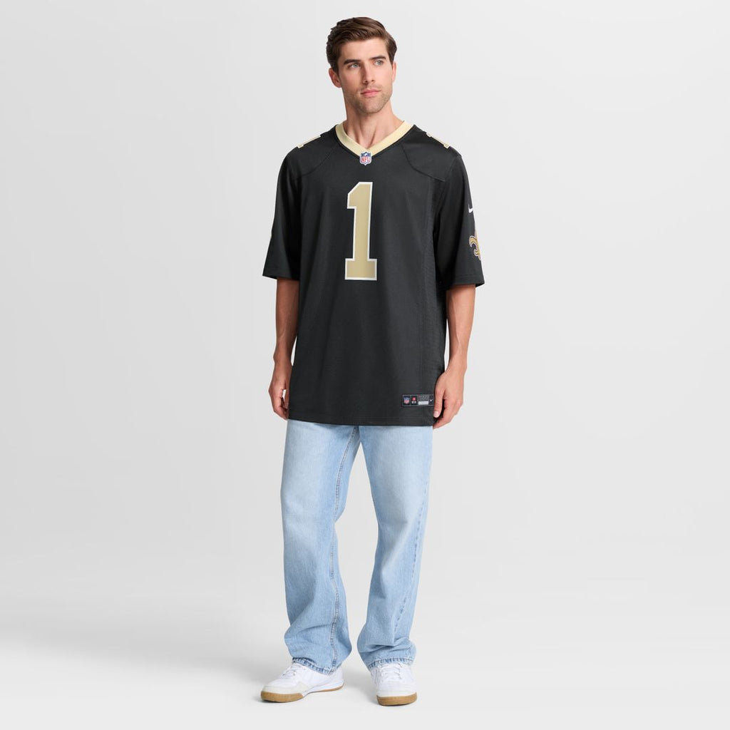 Number 1 Dad New Orleans Saints Nike Game Jersey - Black