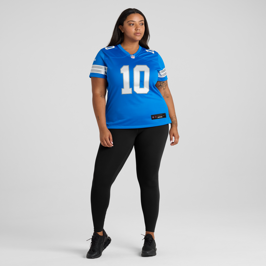Isiah Pacheco Detroit Lions Nike Women's Team Game Jersey -  Blue
