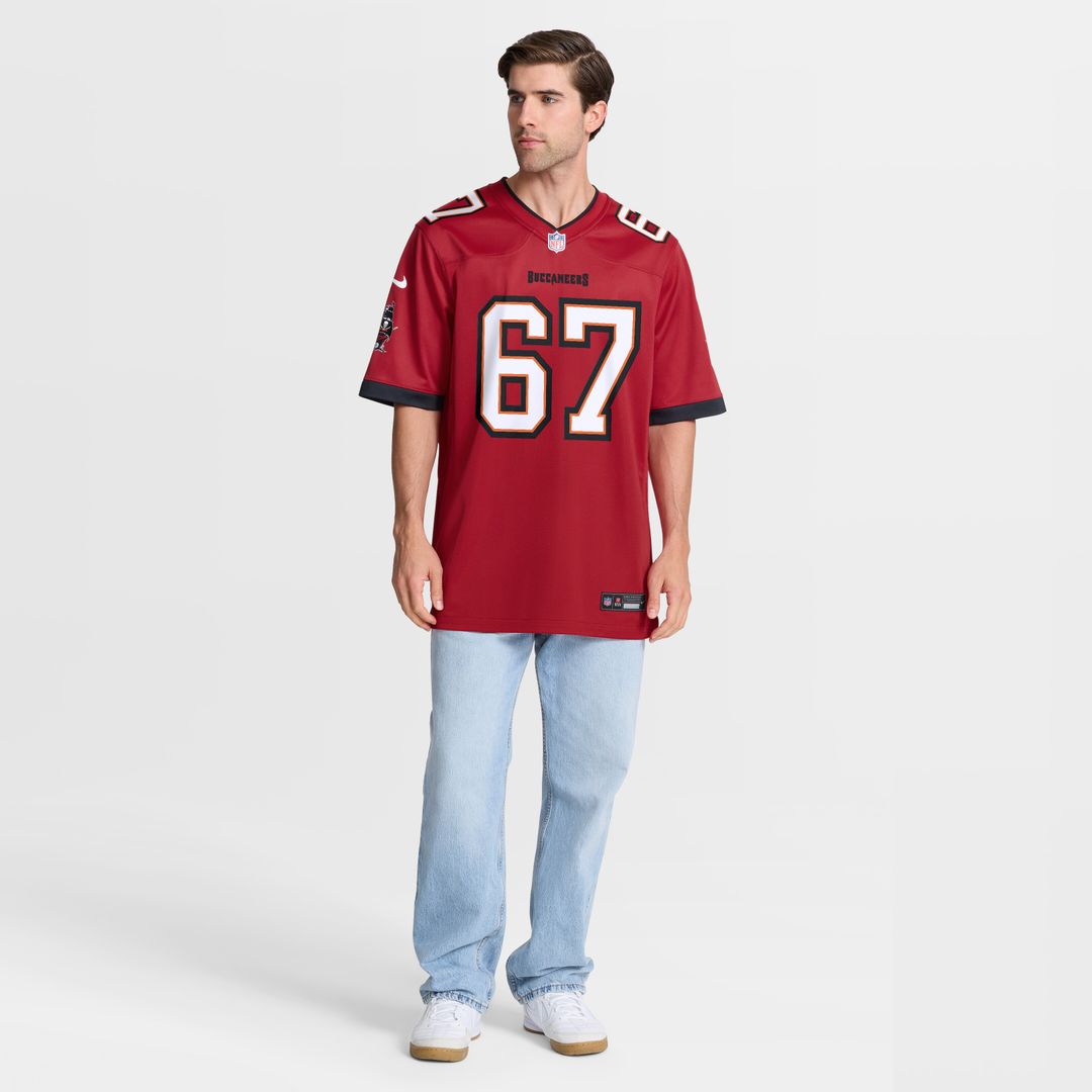 Luke Goedeke Tampa Bay Buccaneers Nike Game Player Jersey - Red