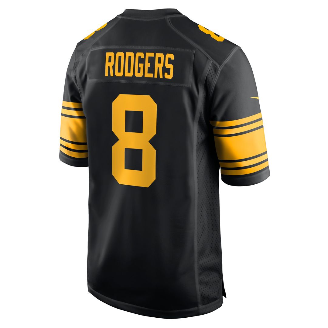 Aaron Rodgers Pittsburgh Steelers Nike Alternate Game Jersey -  Black