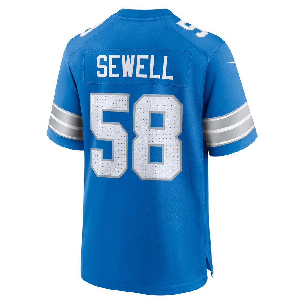 Penei Sewell Detroit Lions Nike Game Jersey - Blue