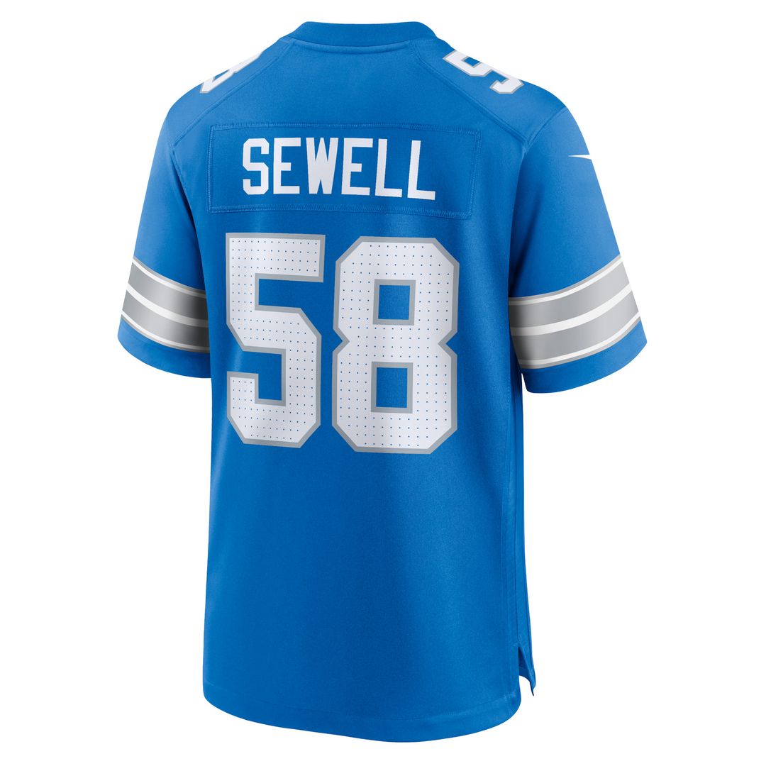Penei Sewell Detroit Lions Nike Game Jersey - Blue