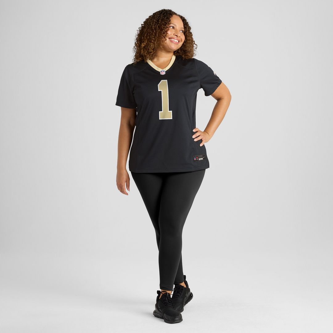 Number 1 Bride New Orleans Saints Nike Women's Game Jersey - Black