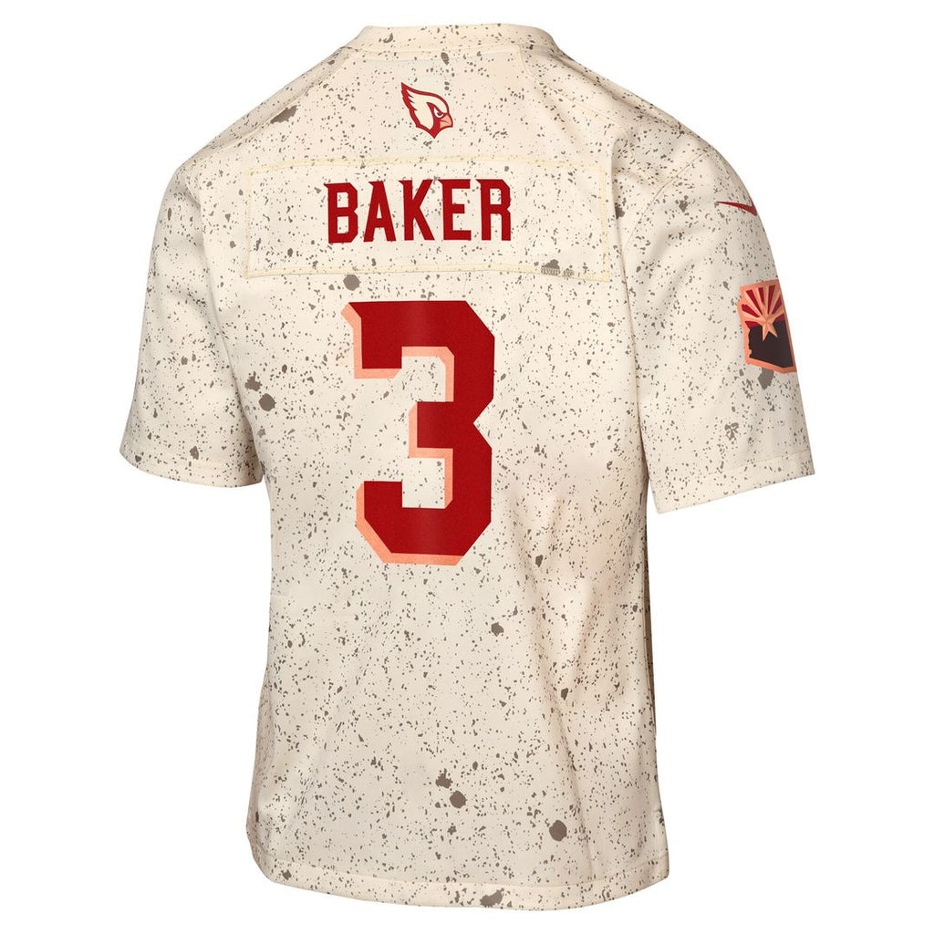 Budda Baker Arizona Cardinals Nike Youth 2025 Rivalries Collection Game Jersey - Natural