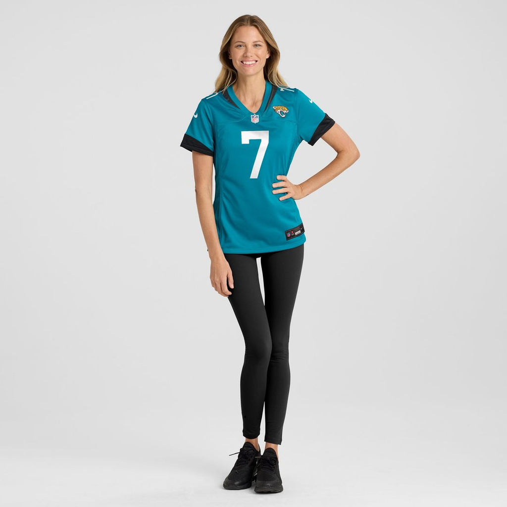 Brian Thomas Jr. Jacksonville Jaguars Nike Women's Game Jersey -  Teal