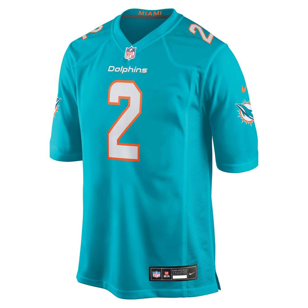Malik Willis Miami Dolphins Nike Game Jersey - Aqua