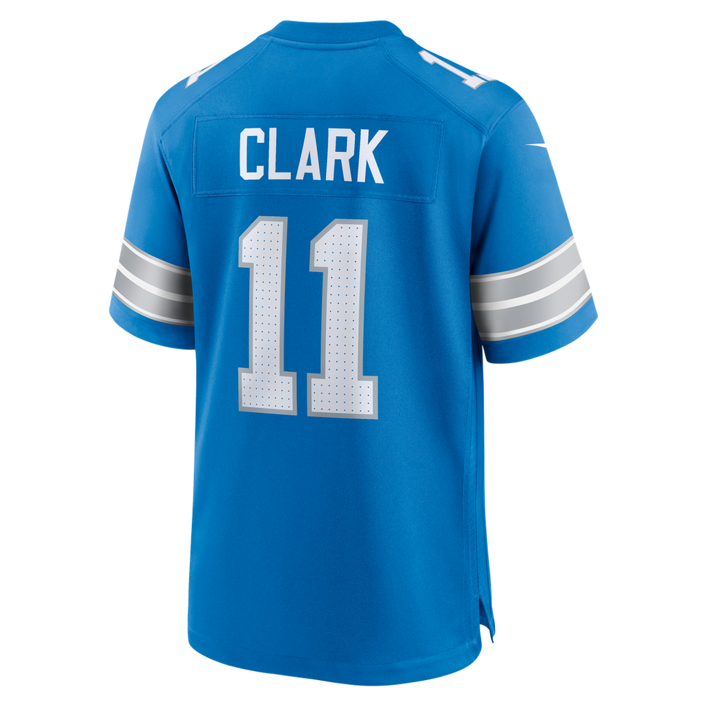 Damone Clark Detroit Lions Nike Team Game Jersey -  Blue