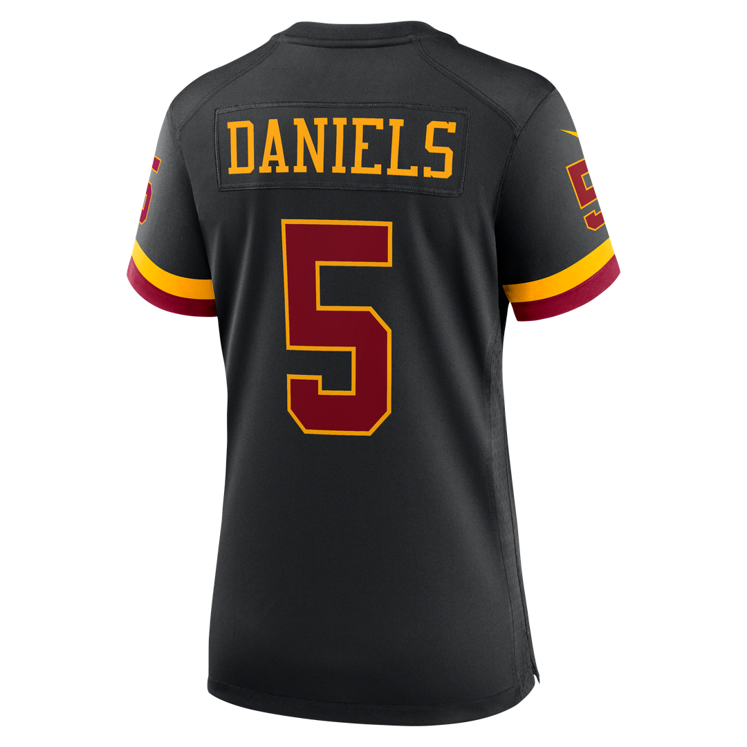 Jayden Daniels Washington Commanders Nike Women's Hail Raiser Alternate Game Jersey - Black
