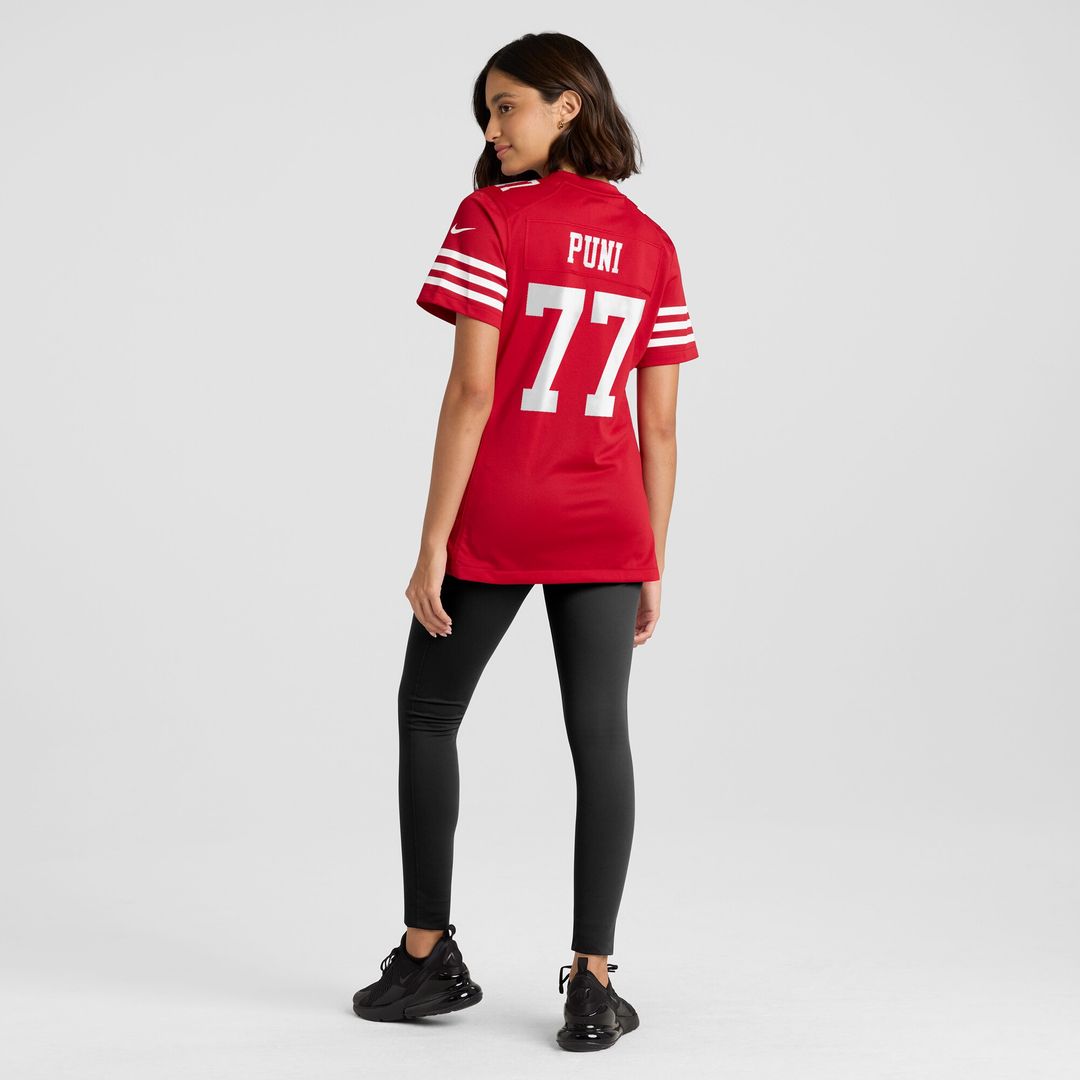 Dominick Puni San Francisco 49ers Nike Women's Team Game Jersey -  Scarlet