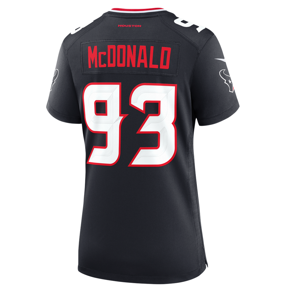 Kayden McDonald Houston Texans Nike Women's Team Game Jersey -  Navy