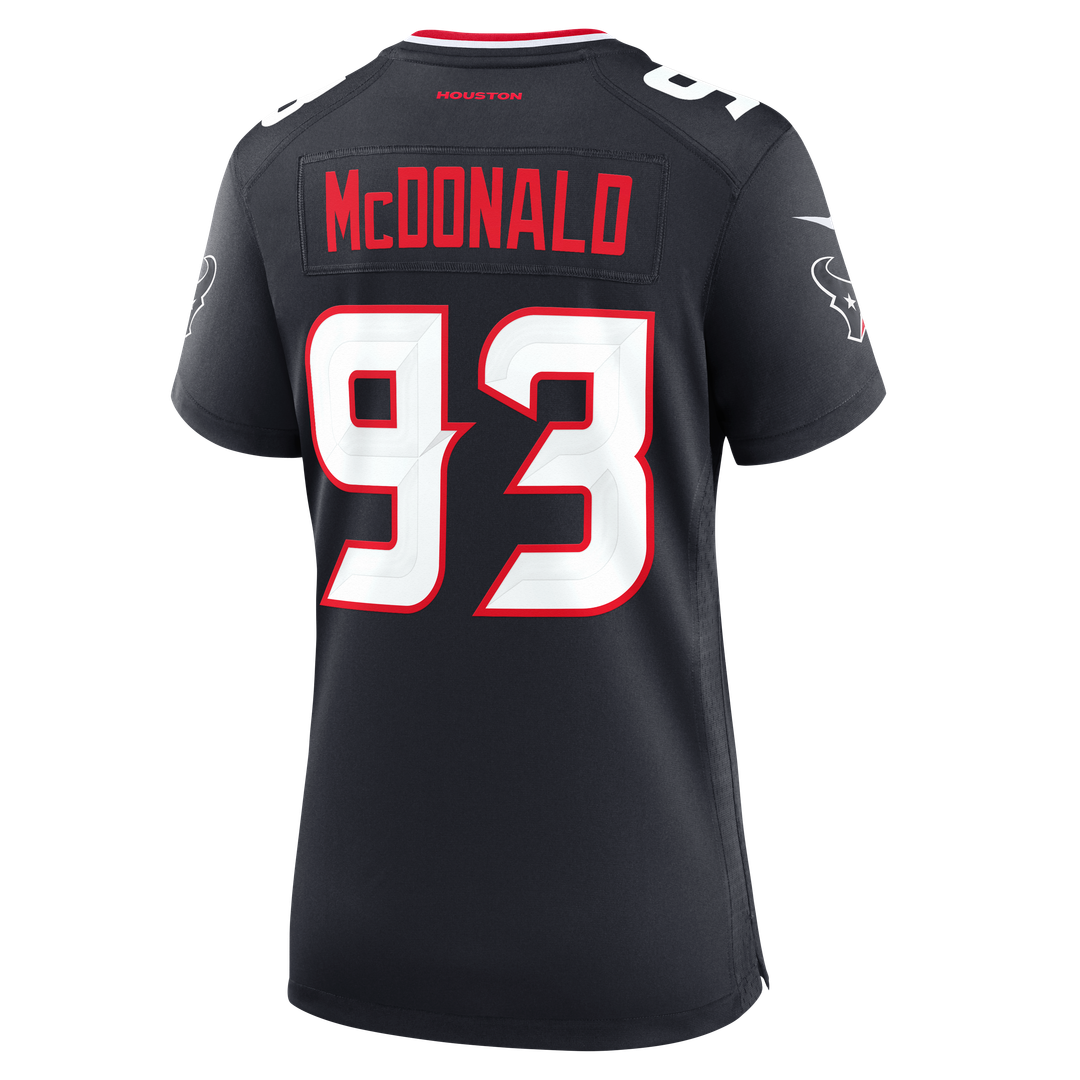 Kayden McDonald Houston Texans Nike Women's Team Game Jersey -  Navy