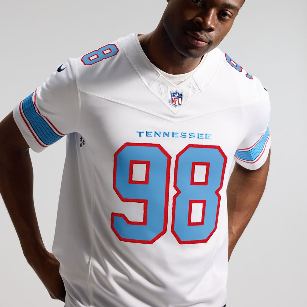 Jeffery Simmons Tennessee Titans Nike Vapor F.U.S.E. Stitched Limited Jersey - White