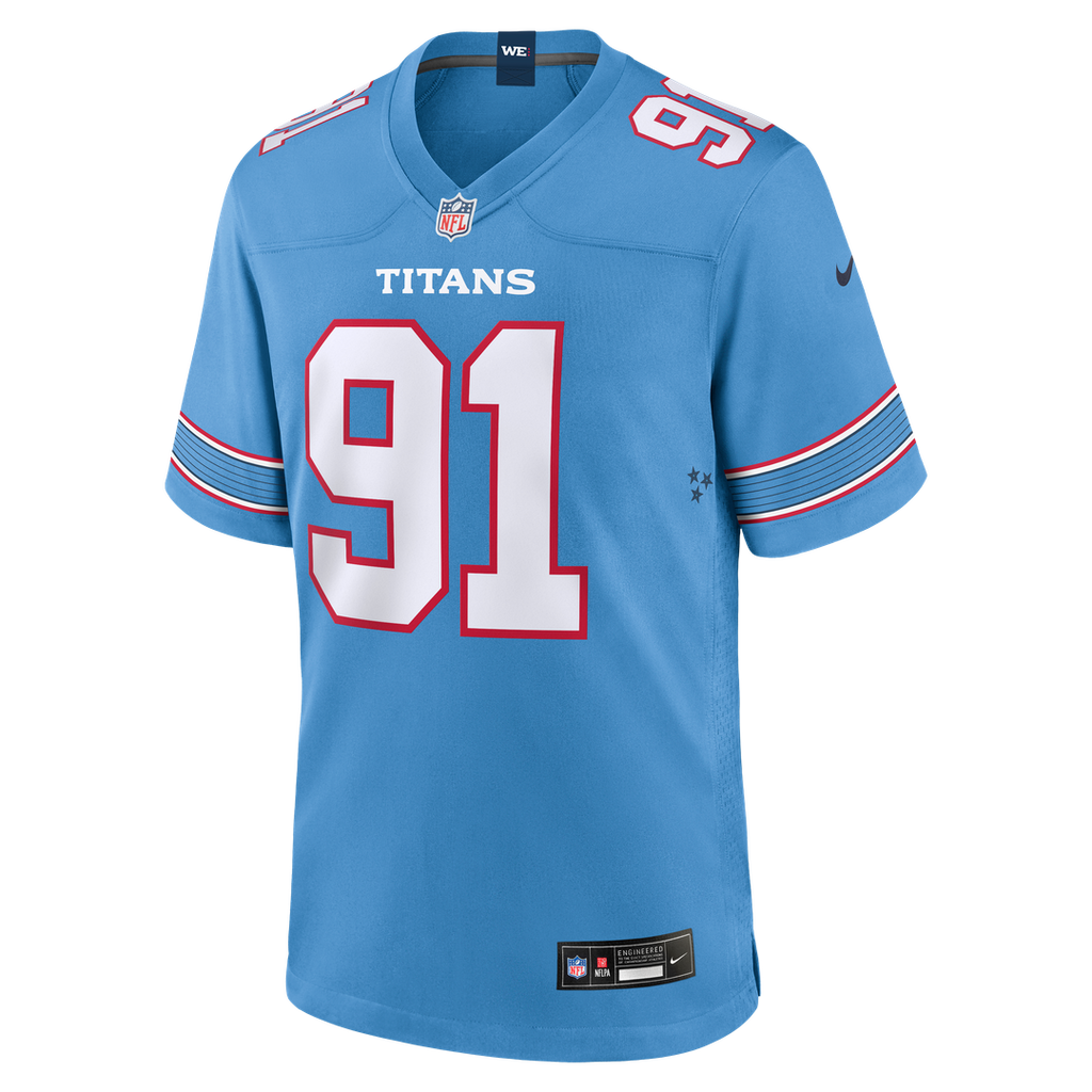 John Franklin-Myers Tennessee Titans Nike Team Game Jersey - Light Blue