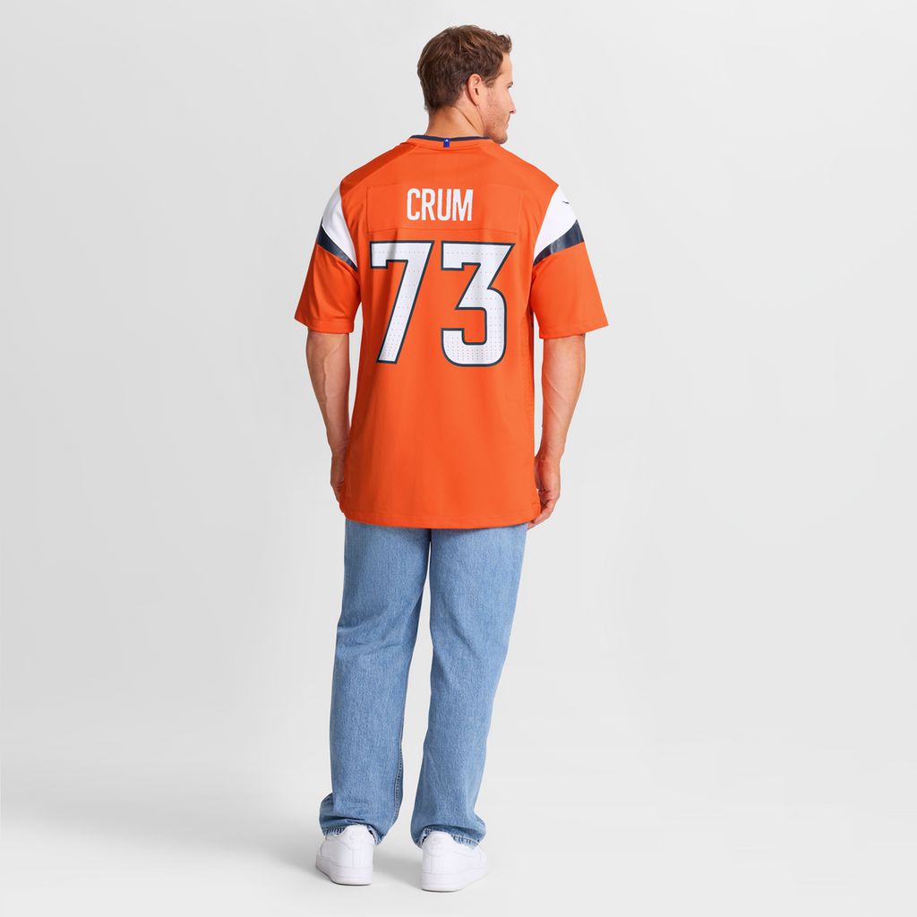 Frank Crum Denver Broncos Nike Team Game Jersey -  Orange