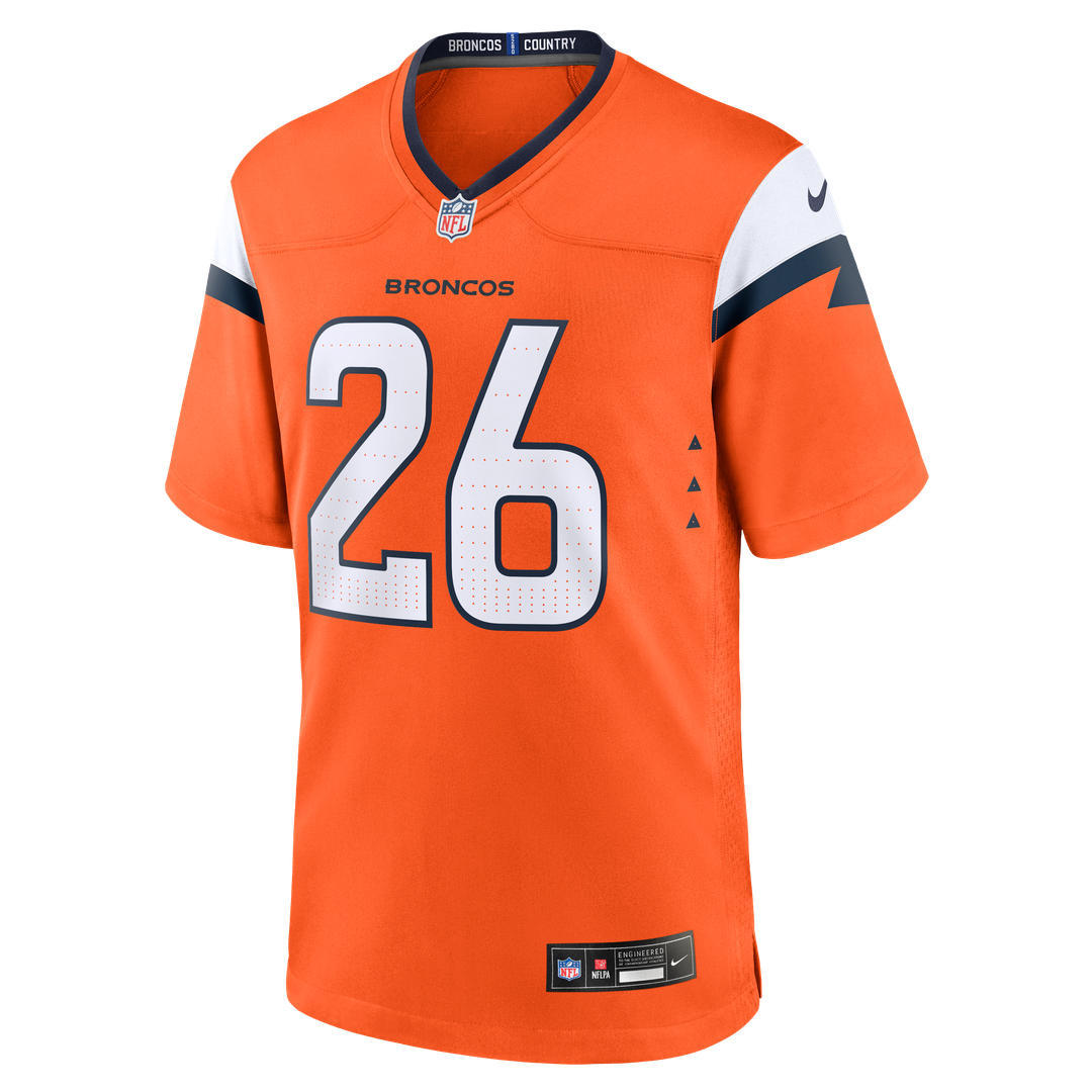 Devon Key Denver Broncos Nike Team Game Jersey -  Orange