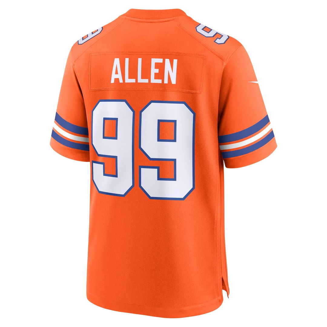 Zach Allen Denver Broncos Nike Alternate Game Jersey - Orange
