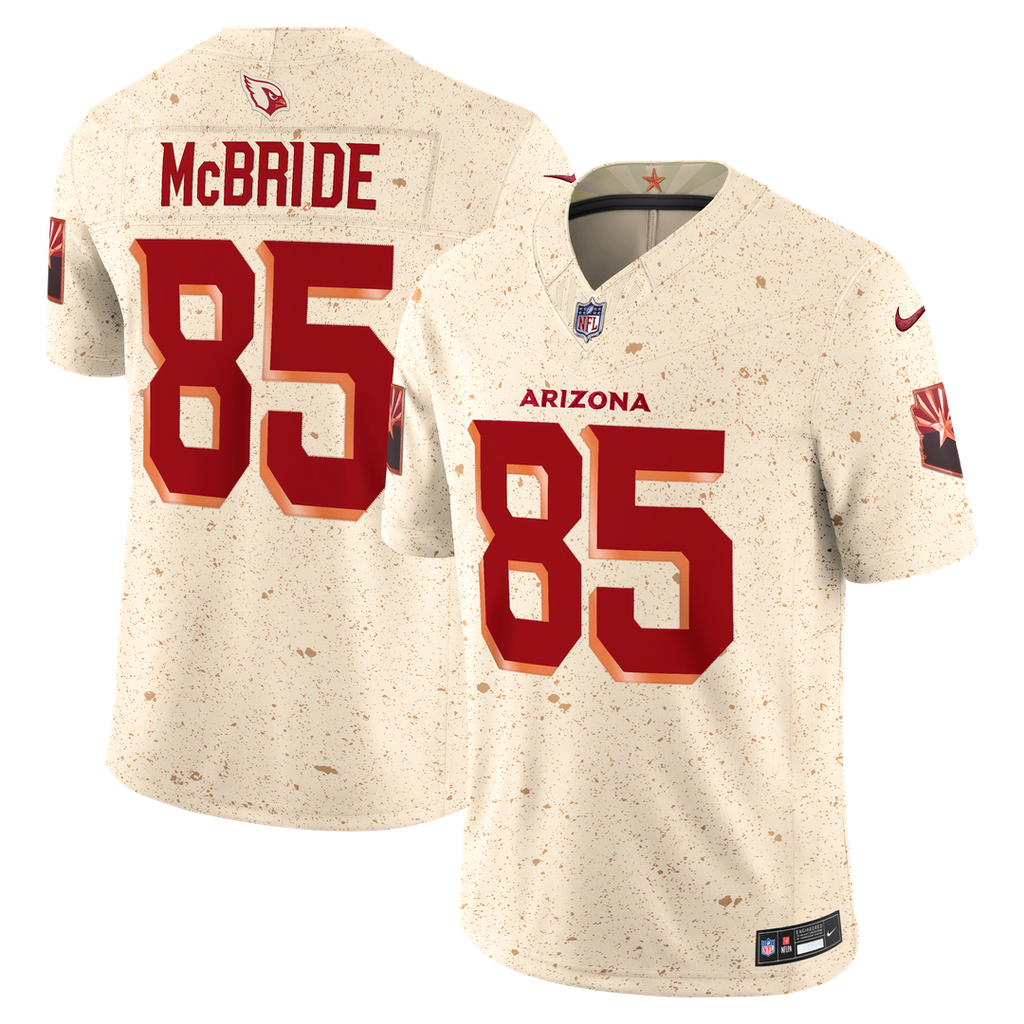 Trey McBride Arizona Cardinals Nike 2025 Rivalries Collection Stitched Limited Jersey - Natural