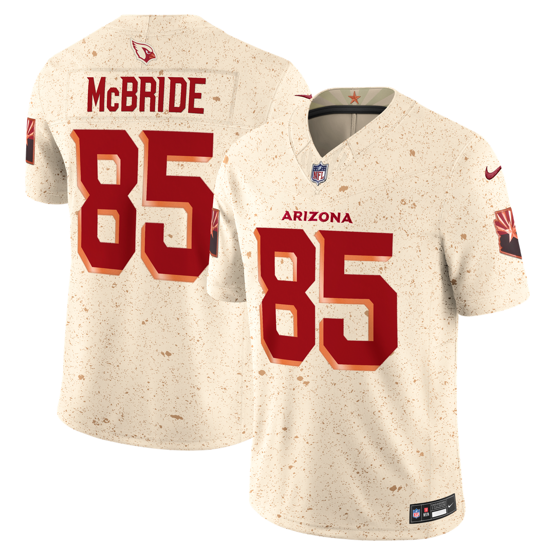 Trey McBride Arizona Cardinals Nike 2025 Rivalries Collection Stitched Limited Jersey - Natural