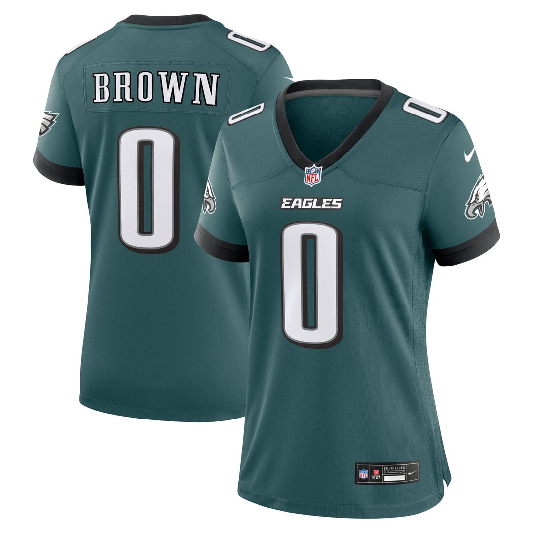 Marquise Brown Philadelphia Eagles Nike Women's Team Game Jersey -  Midnight Green