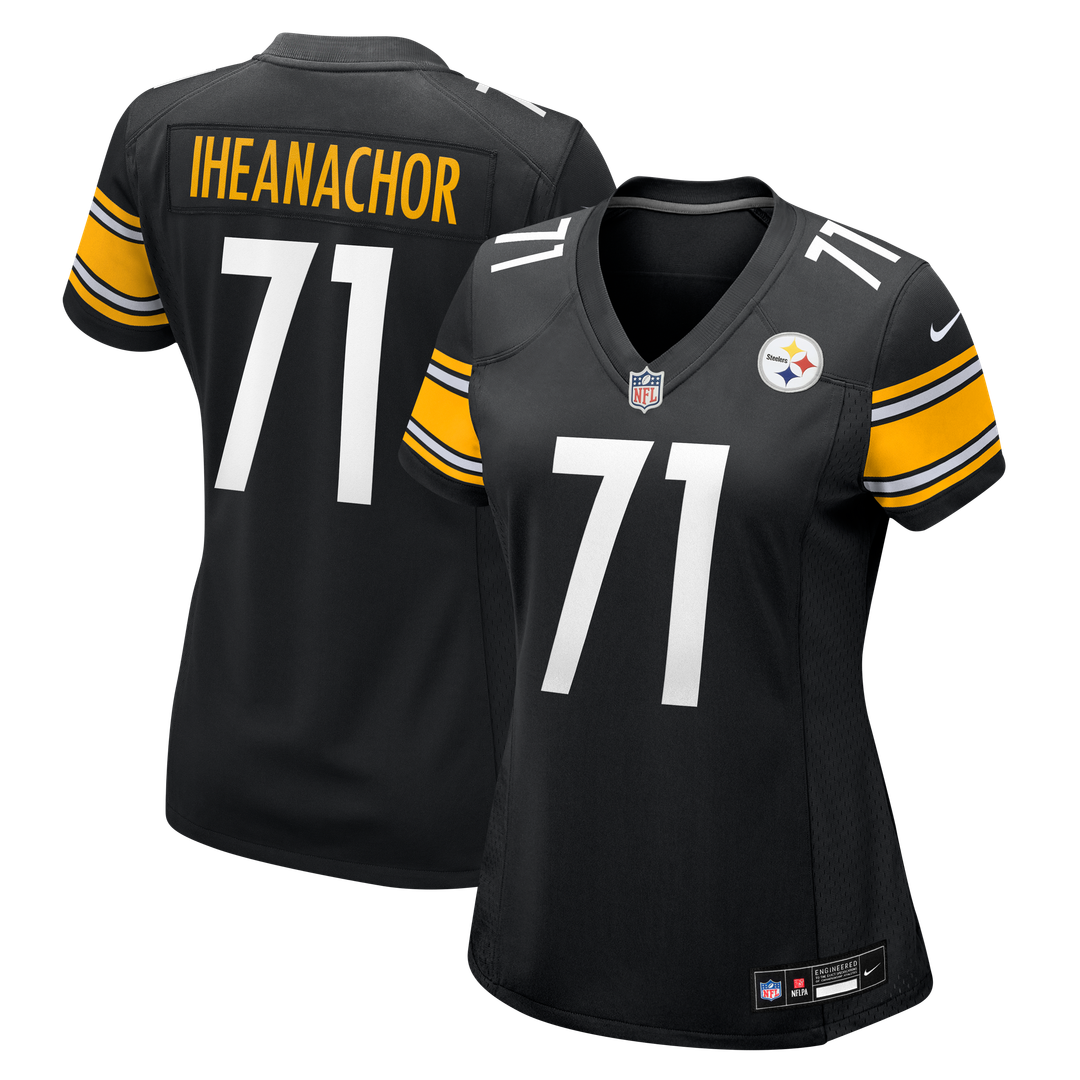 Max Iheanachor Pittsburgh Steelers Nike Women's Team Game Jersey -  Black