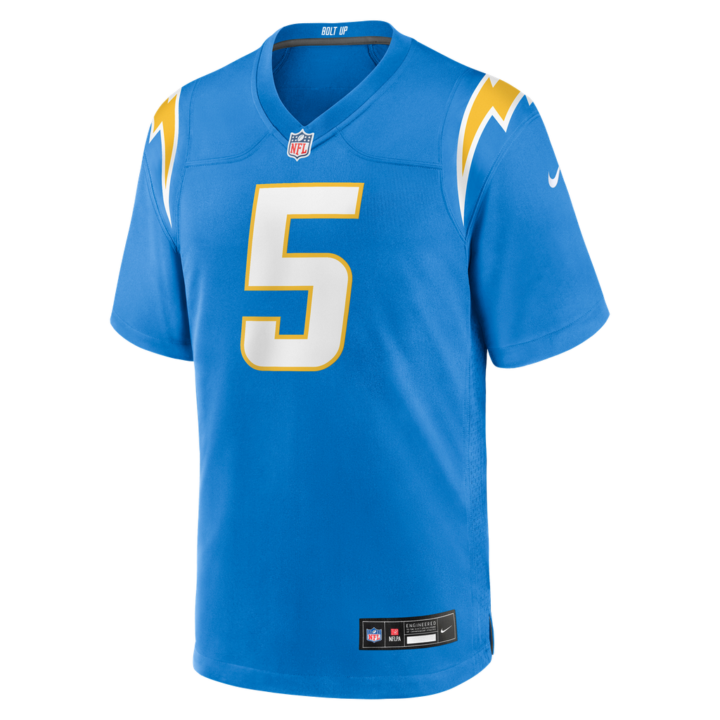 Trey Lance Los Angeles Chargers Nike Team Game Jersey -  Powder Blue