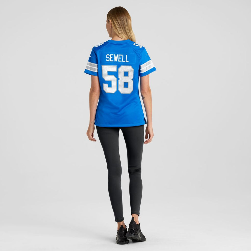 Penei Sewell Detroit Lions Nike Women's 2nd Alternate Game Jersey - Black