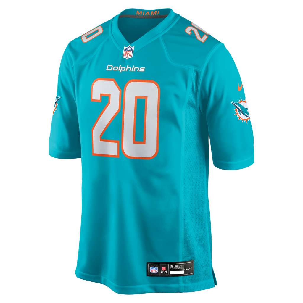 Jordyn Brooks Miami Dolphins Nike  Game Jersey -  Aqua