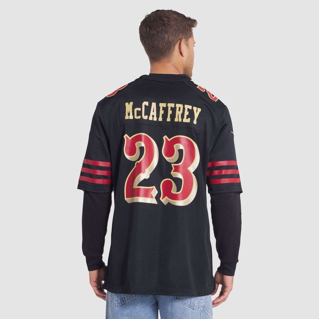 Christian McCaffrey San Francisco 49ers Nike 2025 Rivalries Collection Game Jersey - Black