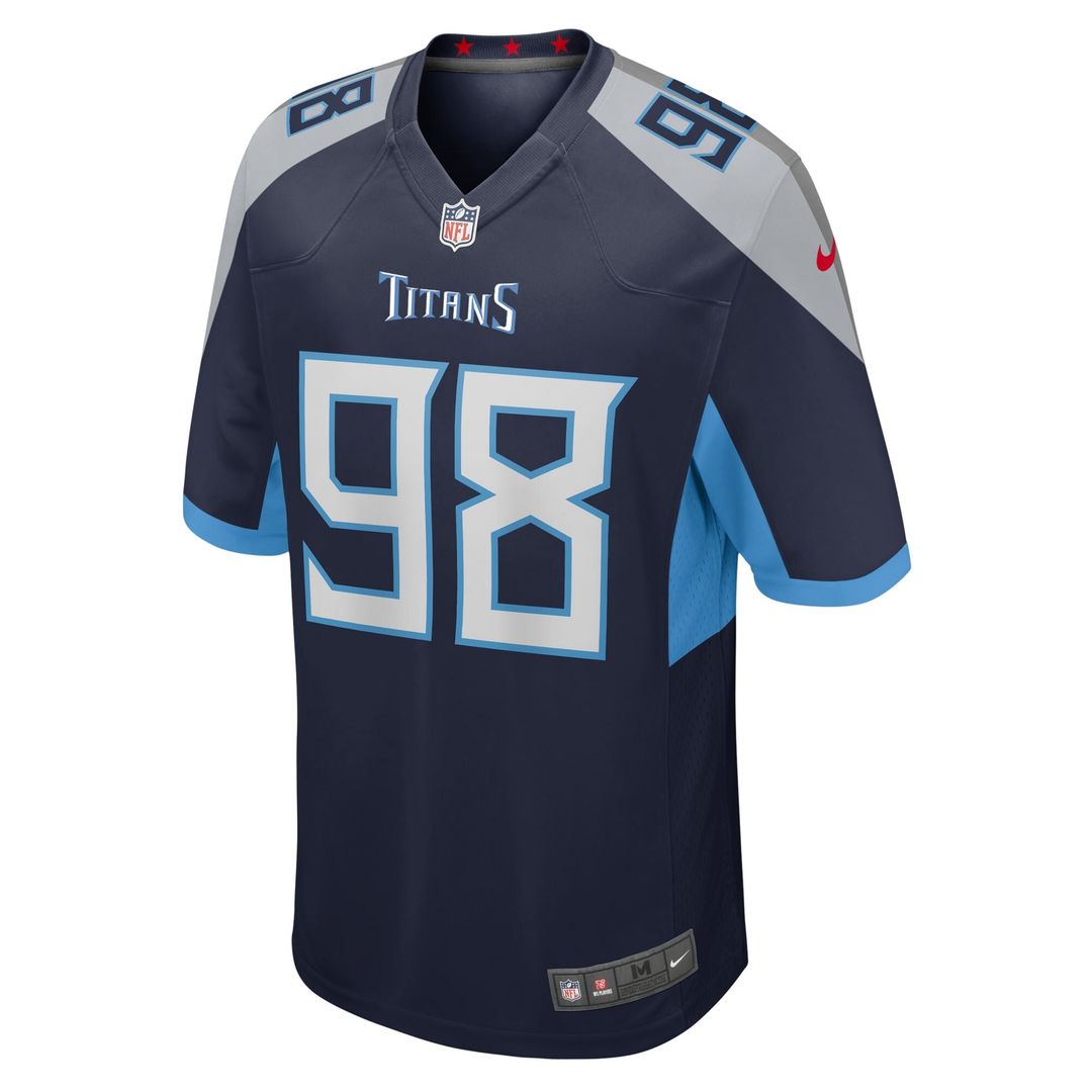 Jeffery Simmons Tennessee Titans Nike Youth Game Jersey - Navy