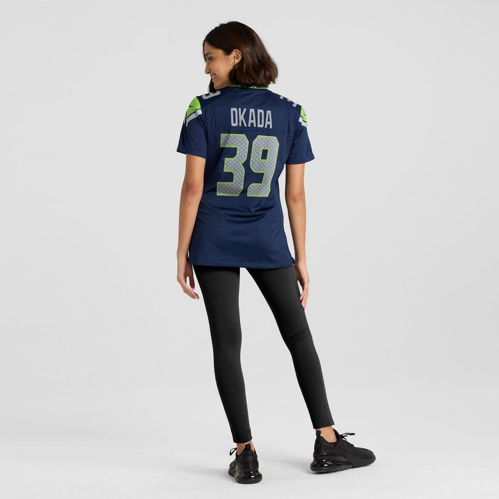 Ty Okada Seattle Seahawks Nike Women's Team Game Jersey -  College Navy
