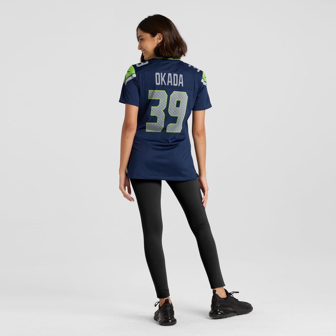 Ty Okada Seattle Seahawks Nike Women's Team Game Jersey -  College Navy