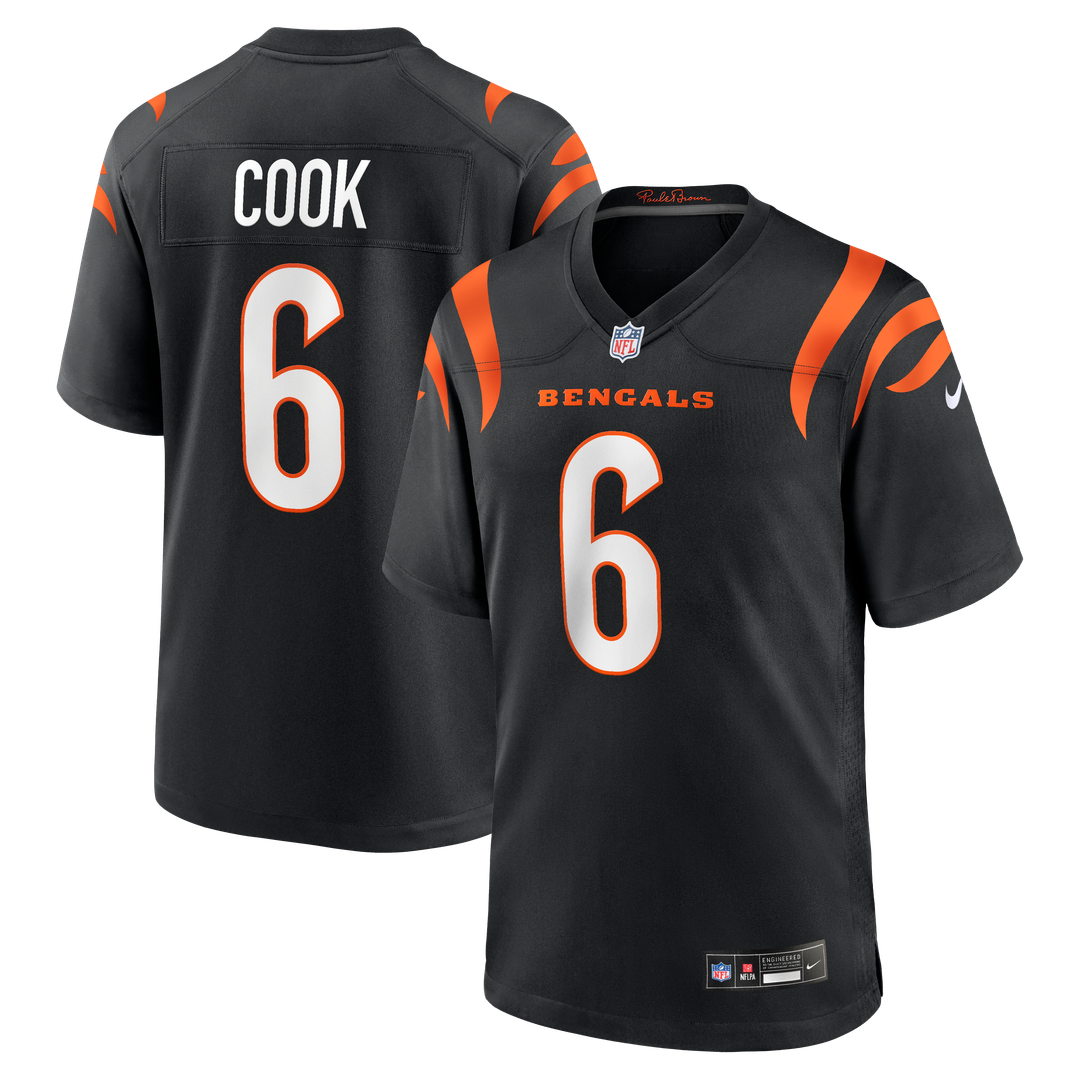 Bryan Cook Cincinnati Bengals Nike Team Game Jersey -  Black