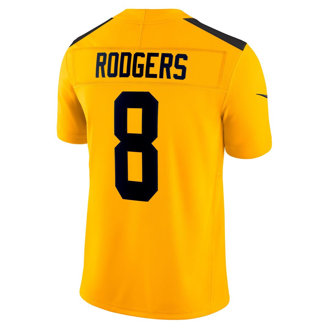 Aaron Rodgers Pittsburgh Steelers Nike Alternate Vapor F.U.S.E. Limited Jersey - Gold