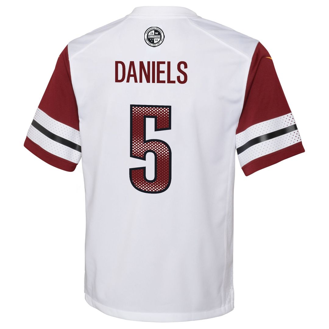 Jayden Daniels Washington Commanders Nike Youth Game Jersey - White