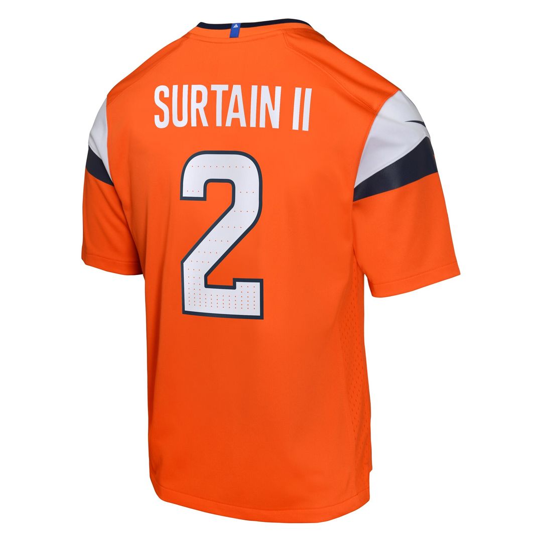 Patrick Surtain II Denver Broncos Nike Youth Game Jersey - Orange