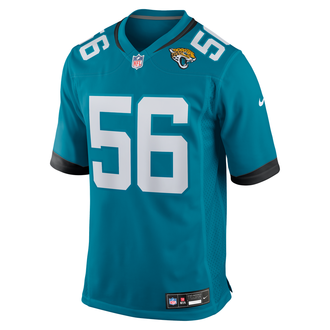 Yasir Abdullah Jacksonville Jaguars Nike Team Game Jersey -  Teal