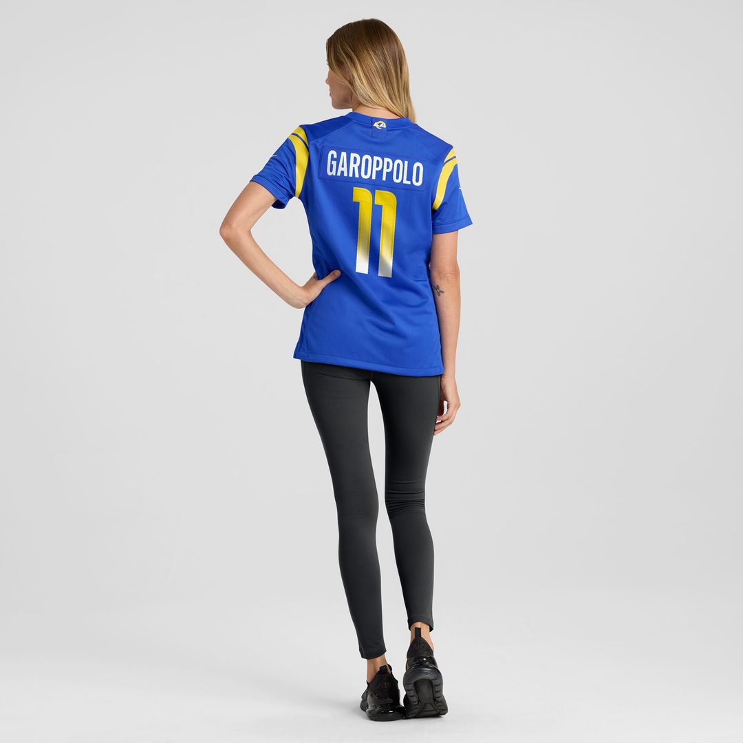 Jimmy Garoppolo Los Angeles Rams Nike Women's Team Game Jersey -  Royal